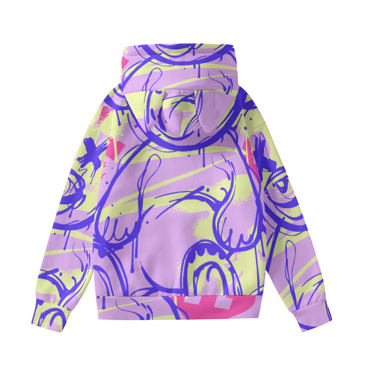 Pullover Hoodie with Ears - Urban Style Unique Graphic Cute Hoodies