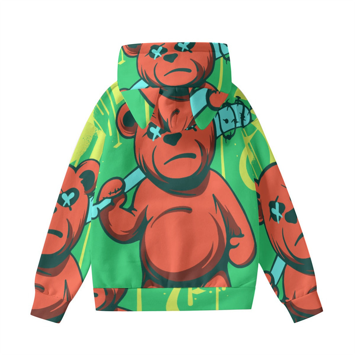 Pullover Hoodie with Ears - Urban Style Unique Graphic Cute Hoodies
