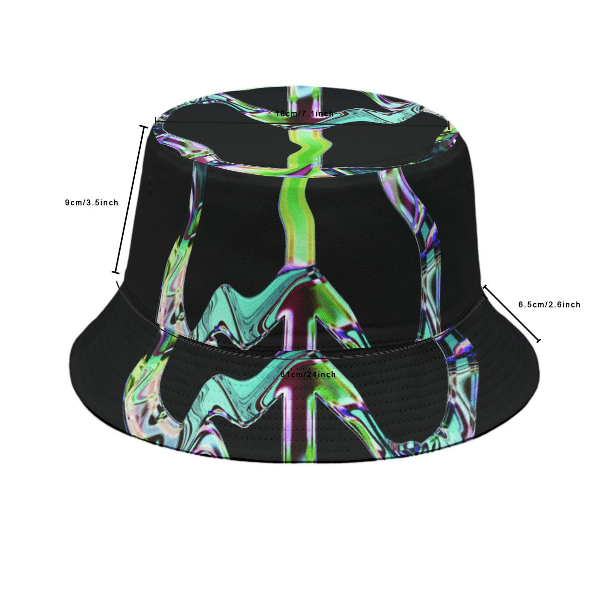Bucket Hat Black Psycho
