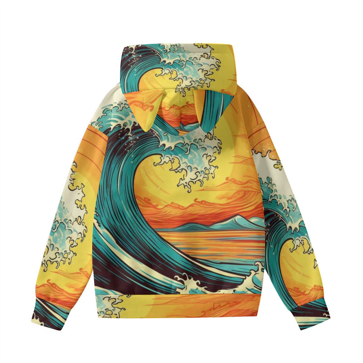 All-Over Print Women’s Hoodie With Decorative Ears