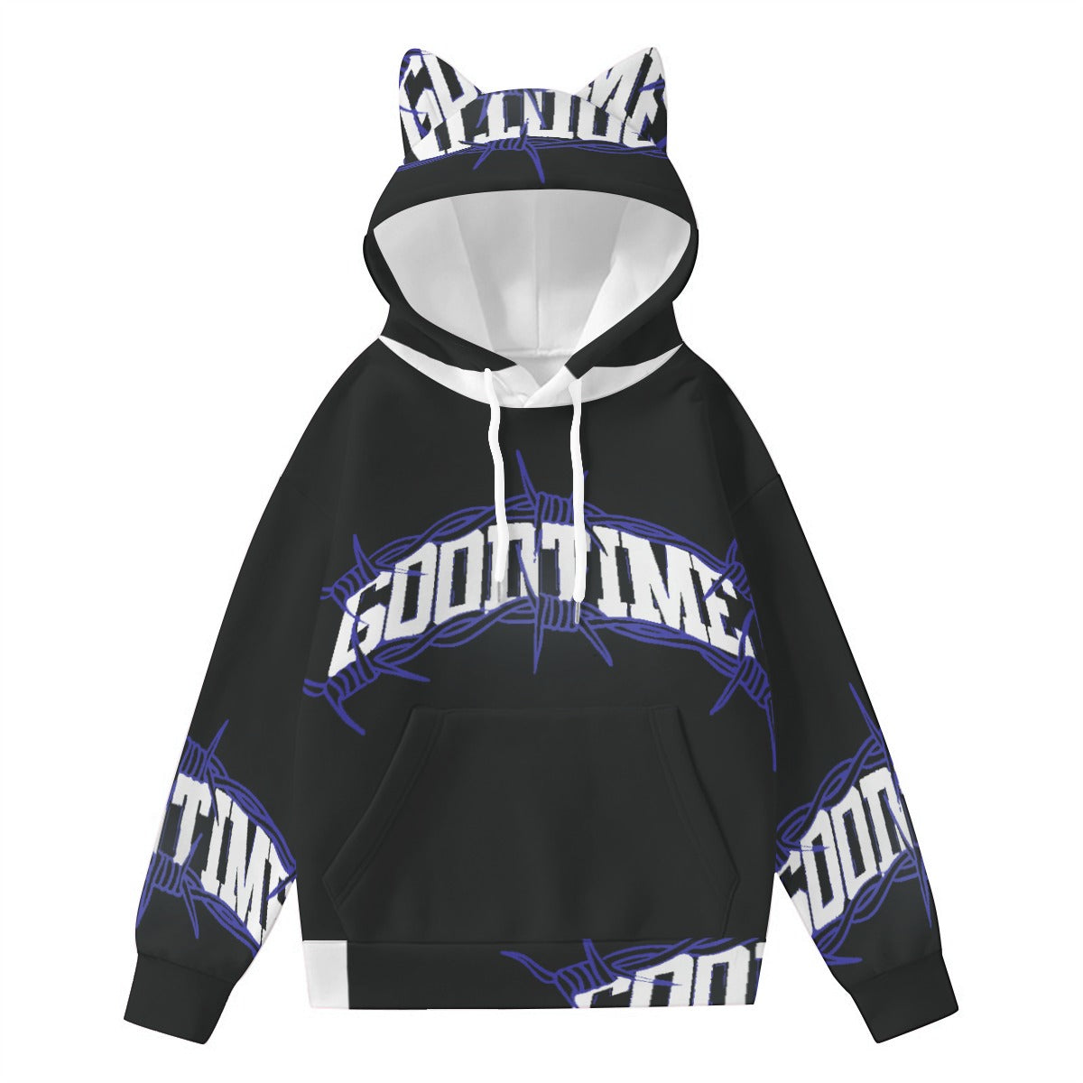 Pullover Hoodie with Ears - Urban Style Unique Graphic Cute Hoodies