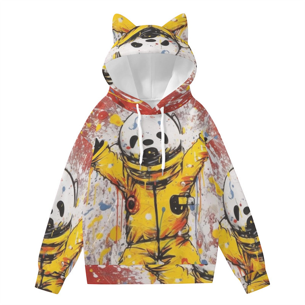 Pullover Hoodie with Ears - Urban Style Unique Graphic Cute Hoodies