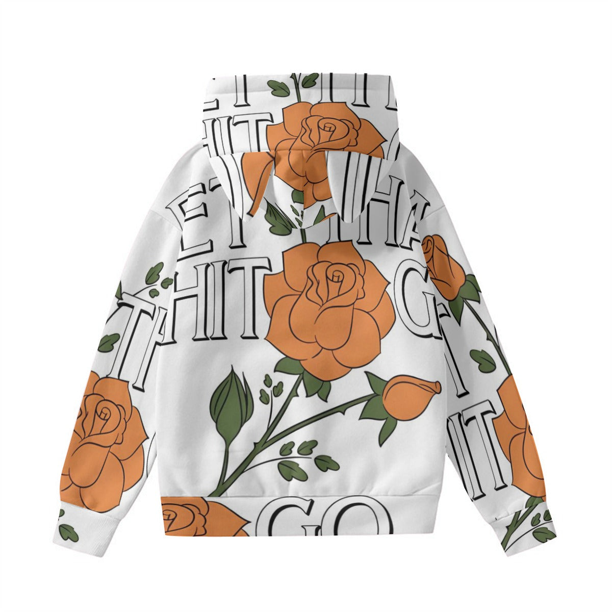 All-Over Print Women’s Hoodie With Decorative Ears