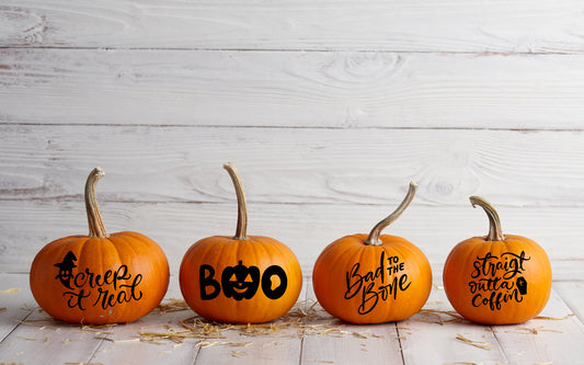Assorted Designs Halloween Pumpkin Window Door Halloween Sticker Labels-0